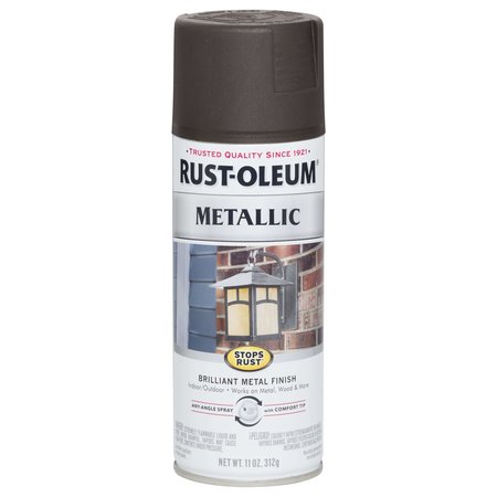 Rust-Oleum Bronze, Metallic, 11 Oz 248636